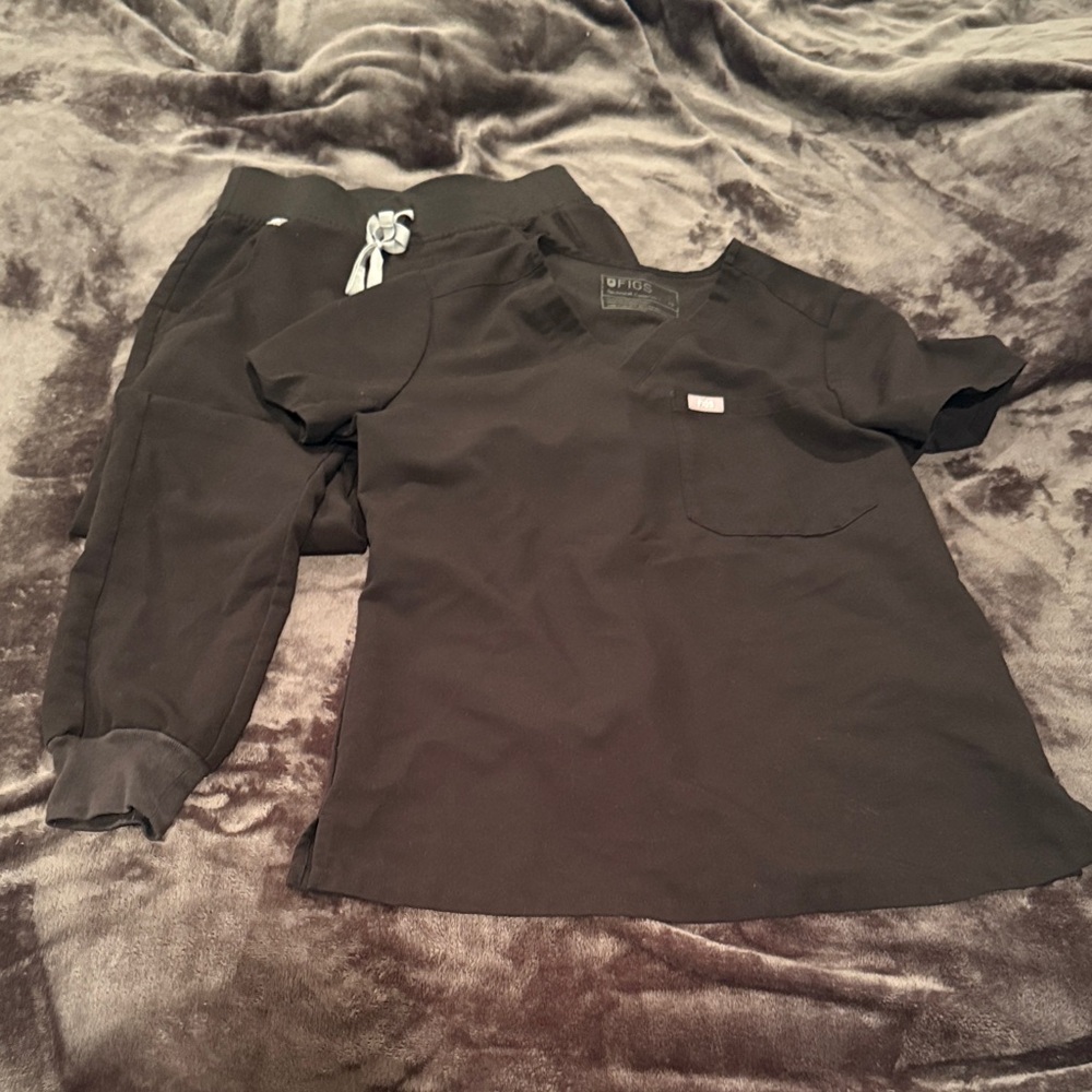 Figs black Scrub Set xs/xxs